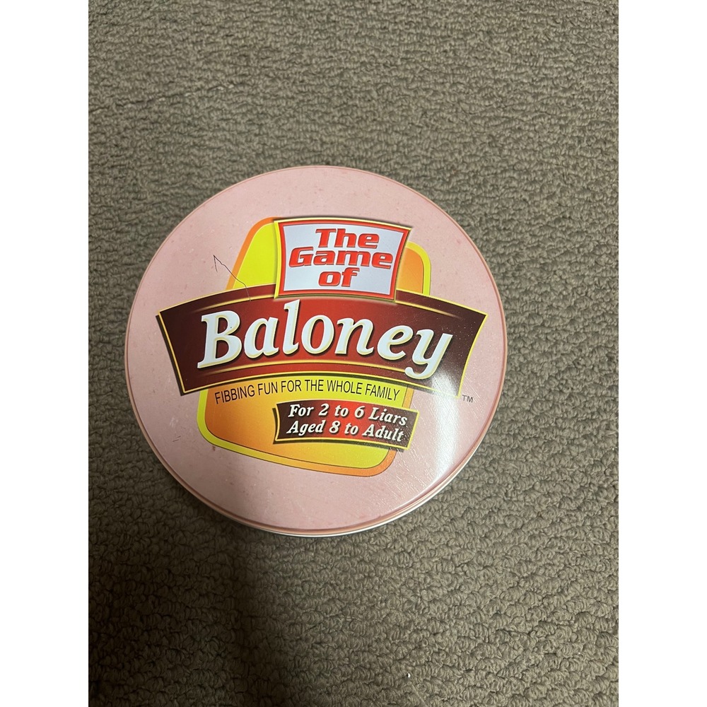 TDC Games The Game of Baloney Family Bluffing Trivia Board Game in Tin
